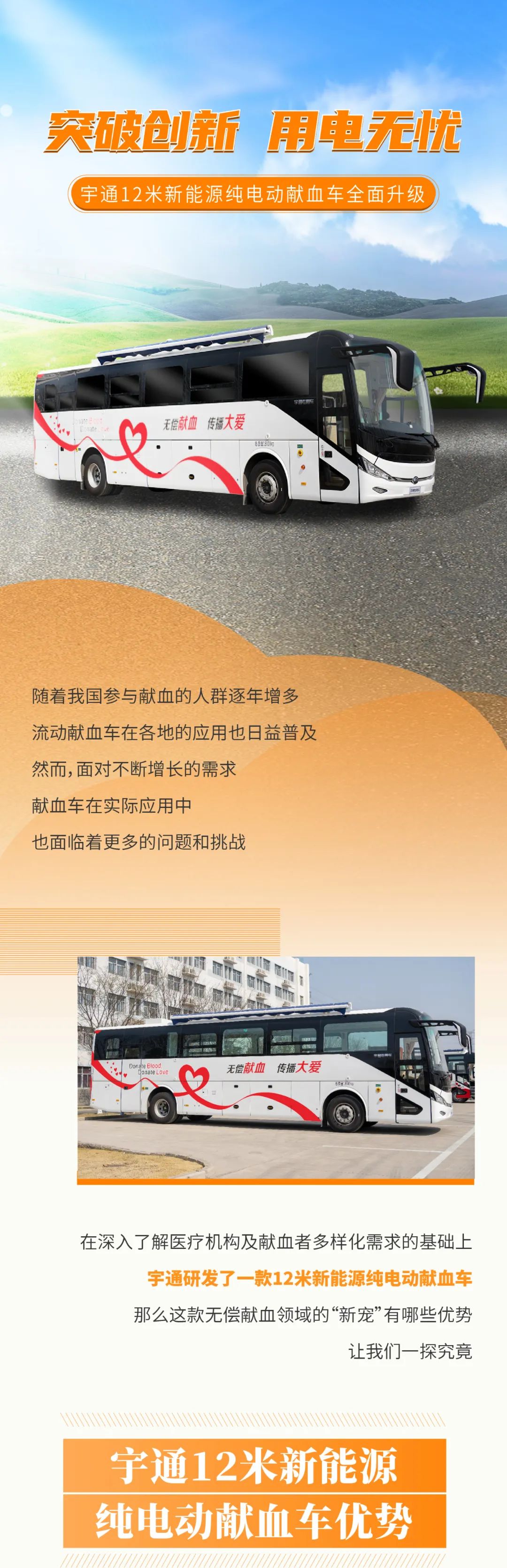 突破创新！永利皇宫官网12米新能源纯电动献血车全新升级！